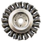 Weiler 08024 Steel Twist Knot 3 Wire Wheel, .020 Wire Gauge, 1/2-3/8 Arbor Hole