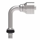 Weatherhead by Danfoss Z Series Crimp Hose Fittings STC Male 90 Long Drop Elbow 3/8 IN Push to Connect -6