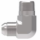 Weatherhead by Danfoss, 2024 Series Elbow Adapters NPTF External Pipe/SAE 37° Flare, Carbon Steel