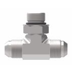Weatherhead by Danfoss, 203003 Series Tee/Y Adapters SAE O-ring Boss/37° Flare, Carbon Steel