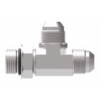 Weatherhead by Danfoss, 203005 Series Tee/Y Adapters SAE O-ring Boss/37° Flare, Carbon Steel