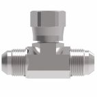 Weatherhead by Danfoss, 203101 Series Tee/Y Adapters SAE 37˚ Flare Swivel/SAE 37˚ Flare, Carbon steel