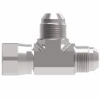 Weatherhead by Danfoss, 203102 Series Tee/Y Adapters SAE 37˚ Flare Bulkhead/SAE 37˚ Flare, Carbon steel