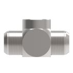 Weatherhead by Danfoss, 2031 Series Tee/Y Adapters NPTF Internal Pipe/SAE 37° Flare Swivel, Carbon Steel