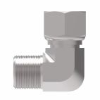 Weatherhead by Danfoss, 2047 Series Elbow Adapters NPSM Internal Pipe swivel/NPTF External Pipe, Carbon Steel