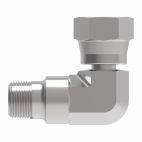 Weatherhead by Danfoss, 2047 Series Elbow Adapters NPSM Internal Pipe swivel/NPTF External Pipe, Carbon Steel