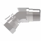 Weatherhead by Danfoss, 2049 Series Elbow Adapters NPSM Internal Pipe swivel/NPTF External Pipe, Carbon Steel