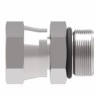 Weatherhead by Danfoss, 2066 Series Straight Adapters Pipe to SAE O-ring Boss, Carbon steel