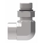Weatherhead by Danfoss, 206801 Series Elbow Adapters NPTF Female/SAE Male, Carbon Steel