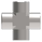 Weatherhead by Danfoss, 2080 series Cross Adapters Internal Pipe to Internal Pipe, Carbon steel