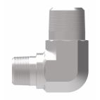 Weatherhead by Danfoss, 2085 Series Elbow Adapters NPTF External Pipe/NPTF External Pipe, Carbon Steel