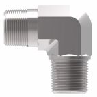 Weatherhead by Danfoss, 2085 Series Elbow Adapters NPTF External Pipe/NPTF External Pipe, Carbon Steel