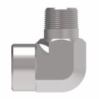 Weatherhead by Danfoss, 2089 Series Elbow Adapters NPTF External Pipe/NPTF Internal Pipe, Carbon Steel