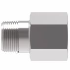 Weatherhead by Danfoss, 2246 Series Straight Adapters NPTF External Pipe/SAE O-ring Boss Internal, Carbon steel