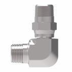 Weatherhead by Danfoss, 2251 Series Elbow Adapters NPTF External Pipe Swivel/NPTF External Pipe, Carbon Steel