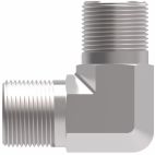 Weatherhead by Danfoss, 2024 Series Elbow Adapters SAE 37° Male Flare/NPTF Male, Carbon Steel