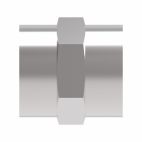 Weatherhead by Danfoss, 2096 Series Straight Adapters NPTF Internal Pipe/Internal Pipe, Stainless Steel