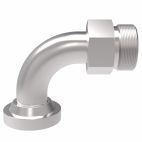 Weatherhead by Danfoss, 500024 Series Elbow Adapters SAE Split Flange (Code 61)/37° Flare, Carbon Steel