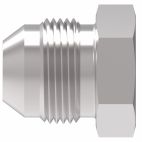 Weatherhead by Danfoss, 900599 Series Straight Adapters 37˚ Flare Plug, Carbon Steel