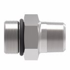 Weatherhead by Danfoss, FF1796 Series Straight Adapters SAE Male O-ring Boss/NPTF External Pipe, Carbon steel
