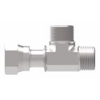 Weatherhead by Danfoss, FF2114T Series Tee/Y Adapters ORS/ORS Female/ORS Adapter, Carbon Steel
