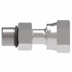 Weatherhead by Danfoss, FF2130T Series Straight Adapters ORS Female Swivel/SAE O-ring Boss, Carbon Steel