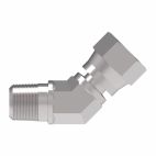 Weatherhead by Danfoss, FF4174 Series Elbow Adapters SAE 45° Male/SAE 45° Female, Carbon Steel
