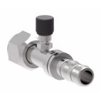 Weatherhead by Danfoss E-Z Clip System A/C Refrigeration Products Female O-ring Short Pilot with R134a Low Side Port 7/8 IN SAE 45 -10
