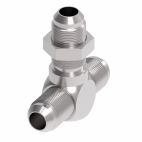 Weatherhead by Danfoss, 203002 Series Tee/Y Adapters 37° Flare Bulkhead/37° Flare, Carbon Steel
