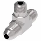 Weatherhead by Danfoss, 2030 Series Tee/Y Adapters NPTF External Pipe/SAE 37˚ Flare, Carbon Steel