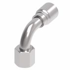 Weatherhead by Danfoss 069 E Series Crimp Hose Fittings SAE 45 Female Swivel 90 Tube Elbow 5/8 IN SAE 45 -6