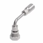 Weatherhead by Danfoss E Series Crimp Hose Fittings BSPP 60 Cone Female Pipe Swivel 90 Elbow 3/8 IN BSPP -6