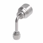 Weatherhead by Danfoss Z Series Crimp Hose Fittings SAE 45 Female Swivel 90 Long Drop Elbow 5/8 IN SAE 45 -6