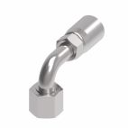 Weatherhead by Danfoss E Series Crimp Hose Fittings Female ORS Swivel Short Drop 90 Tube Elbow 11/16 IN FOR-SEAL -4