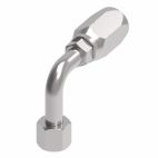 Weatherhead by Danfoss 104 N series Field Attachable Hose Fittings JIC 37 Female Swivel 90 Long Drop Elbow 3/4 IN JIC 37 -8