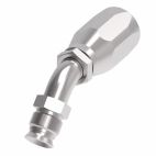 Weatherhead by Danfoss 213 N series Field Attachable Hose Fittings Inverted Male Swivel 45 Elbow 1/2 IN MPT -5