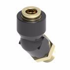 Weatherhead by Danfoss Quick Connect Air Brake Field Attachable Hose Fittings 45˚ Q-CAB Connection to Male Pipe  Line/Hose/Tube