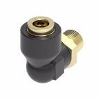 Weatherhead by Danfoss Quick Connect Air Brake Field Attachable Hose Fittings 90˚ Q-CAB Connection to Male Pipe