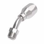 Weatherhead by Danfoss 247 N series Field Attachable Hose Fittings Inverted Male Swivel 45 Elbow 1/2 IN MPT -5