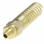 Weatherhead by Danfoss 338 B Series Field Attachable Hose Fittings Male Connector with Spring Guard 1/4 IN PTF SAE Short -6