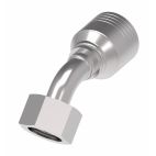 Weatherhead by Danfoss 4S Series Crimp Hose Fittings Female Swivel DIN 24 Seat 45 Elbow 60 MM Metric -16
