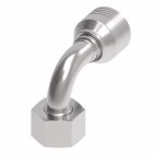 Weatherhead by Danfoss 4S Series Crimp Hose Fittings Female Swivel DIN 24 Seat 90 Elbow 1 IN Metric -10