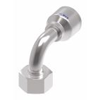 Weatherhead by Danfoss 4S Series Crimp Hose Fittings Female Swivel DIN 24 Seat 90 Elbow 46 MM Metric -12