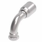 Weatherhead by Danfoss 4S Series Crimp Hose Fittings Female BSPP Swivel 60 Cone 90 Elbow 1 1/2 IN BSPP -24