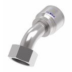 Weatherhead by Danfoss 4S Series Crimp Hose Fittings Female Swivel DIN 24 Seat 45 Elbow 50 MM Metric -16