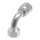 Weatherhead by Danfoss 4S Series Crimp Hose Fittings Female Swivel DIN 24 Seat 90 Elbow 50 MM Metric -16