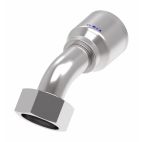 Weatherhead by Danfoss 4S Series Crimp Hose Fittings Female Swivel DIN 24 Seat 45 Elbow 60 MM Metric -20
