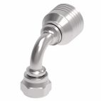 Weatherhead by Danfoss 4S Series Crimp Hose Fittings Female BSPP Swivel 60 Cone 90 Elbow 3/8 IN BSPP -6