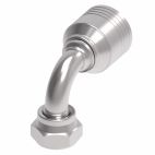 Weatherhead by Danfoss 4S Series Crimp Hose Fittings Female BSPP Swivel 60 Cone 90 Elbow 1/2 IN BSPP -8