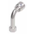 Weatherhead by Danfoss 4S Series Crimp Hose Fittings Female ORS Swivel 90 Long Drop Elbow 1 7/16 IN ORS -16